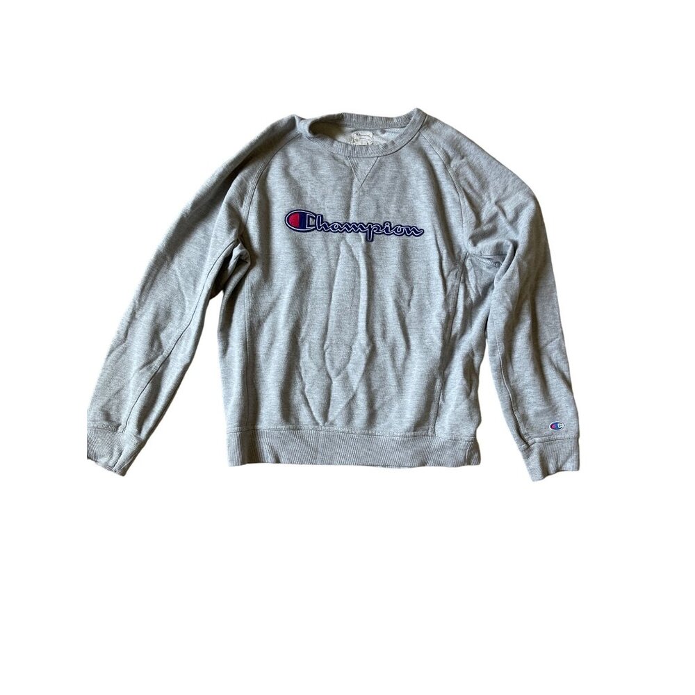 Champion Women's Oxford Gray Size‎ XL Crewneck Pullover Cotton Polyester Sweater